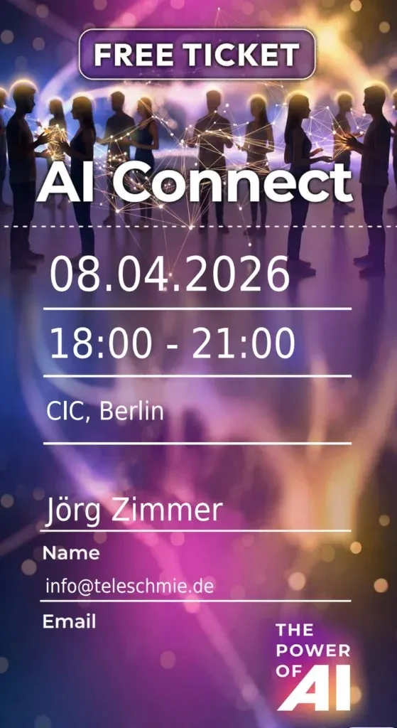 Ticket für 1. AI Connect Berlin - Jörg Zimmer ist dabei