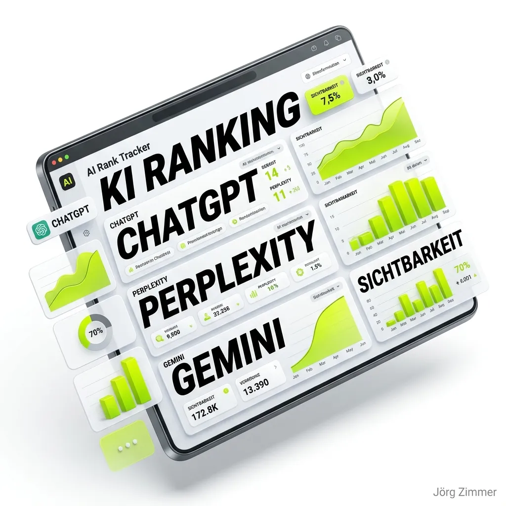 AI Rank Tracker Dashboard 3D