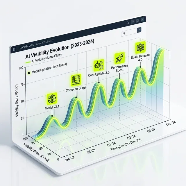 AI Visibility Volatilität: Die Wirkung von Modell-Updates messen