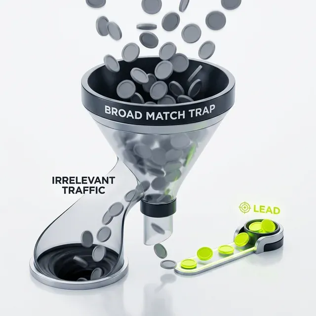 Die Broad-Match-Falle: Wenn das Werbebudget im Nichts verschwindet