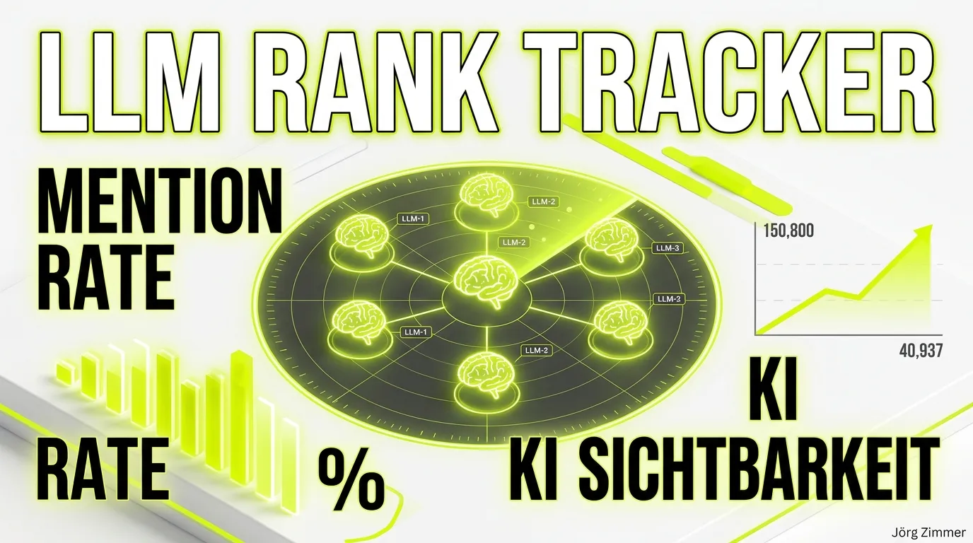 LLM Rank Tracker Dashboard - Mention Rate und KI Sichtbarkeit