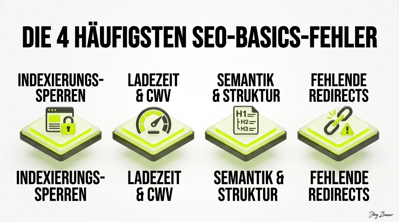 Die 4 häufigsten SEO-Basics-Fehler