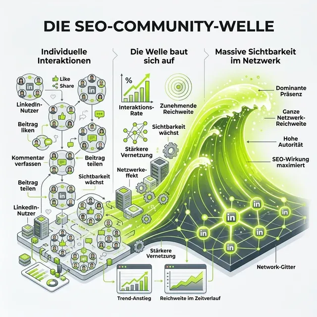 Infografik: Die SEO-Community-Welle