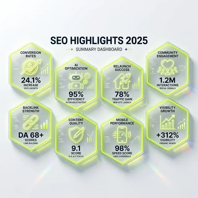 Dashboard: Meine persönlichen SEO-Highlights aus dem Jahr 2025