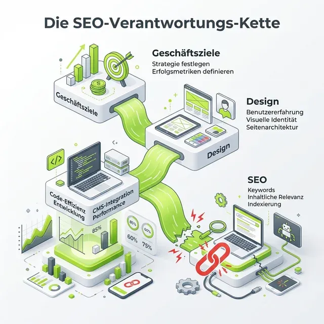 Infografik: Die SEO-Verantwortungs-Kette